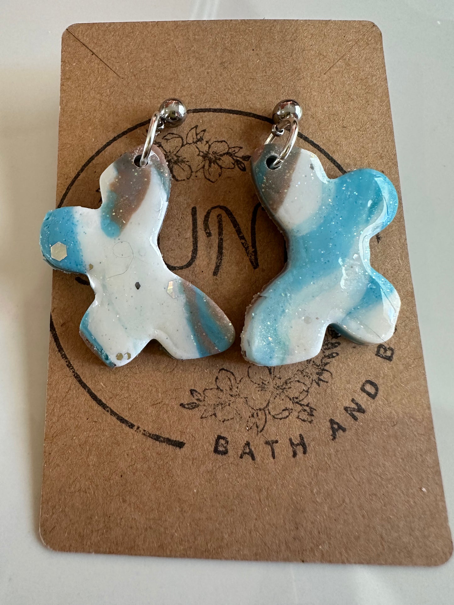 Polymer Clay Earrings- Beach Bum