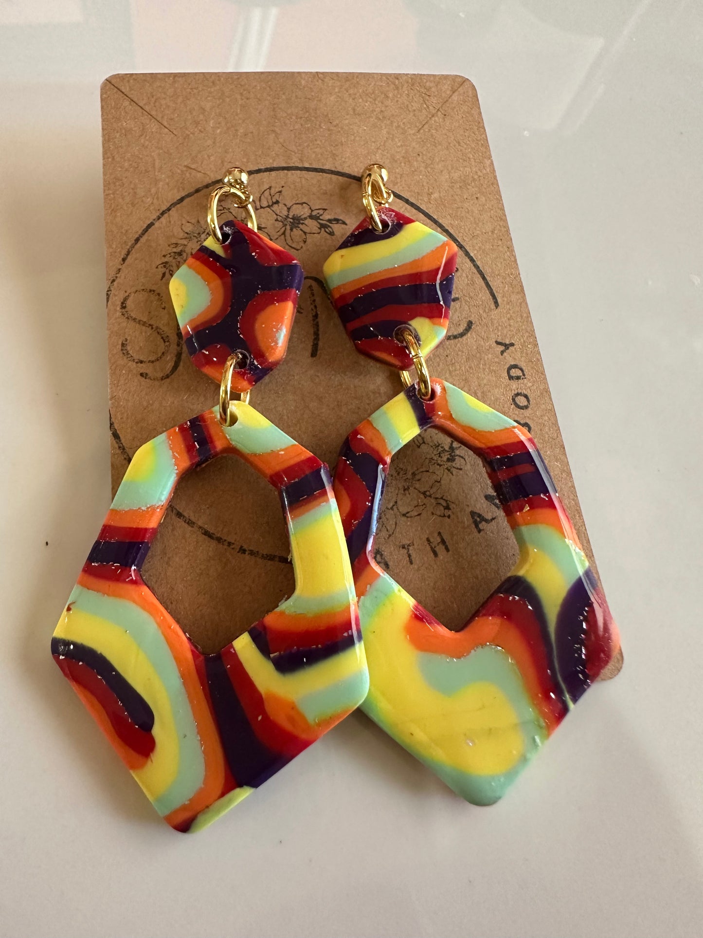 Polymer Clay Earrings- Dalani