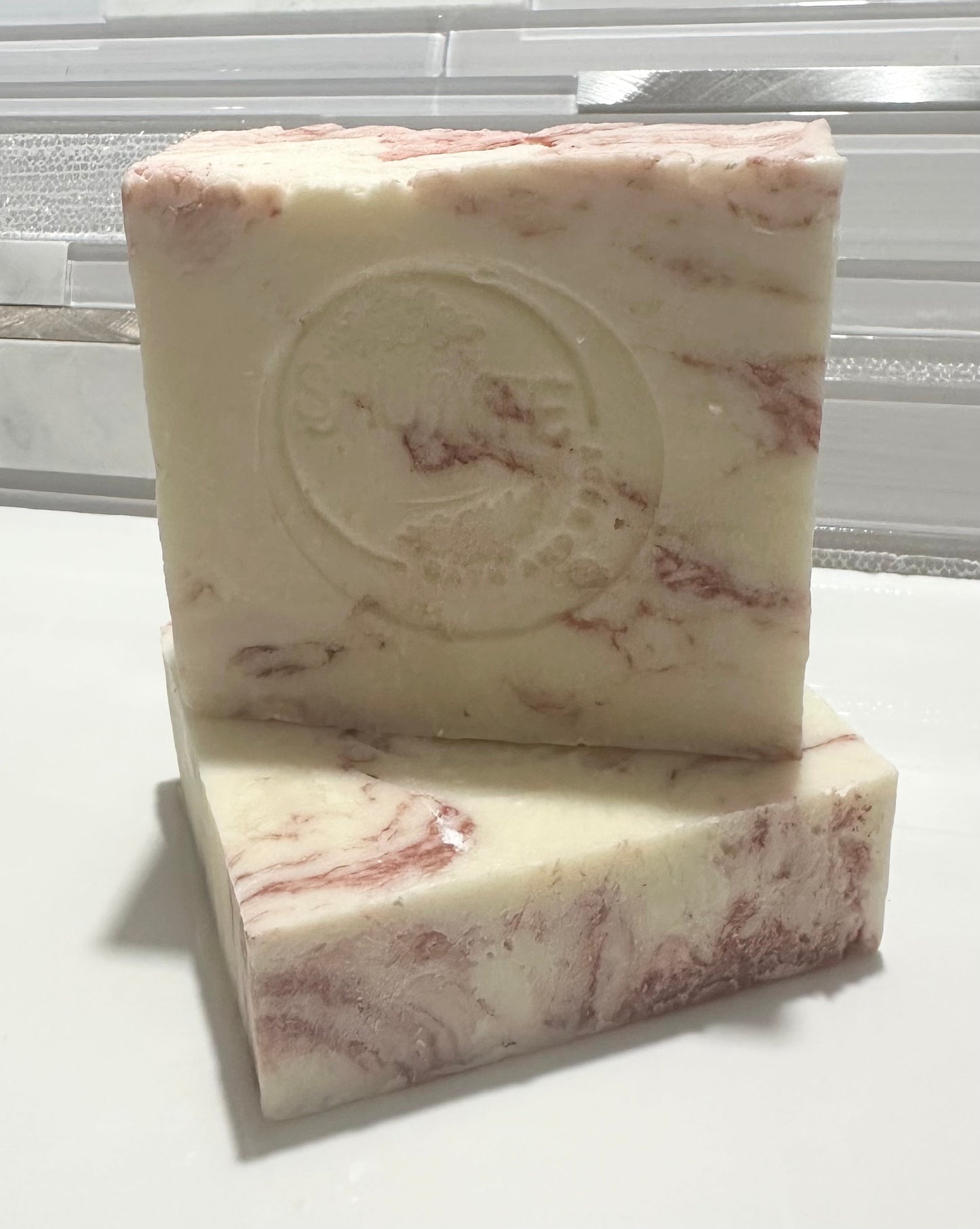Peppermint Bar Soap with Coconut Milk, Kaolin Clay , and Hemp Oil