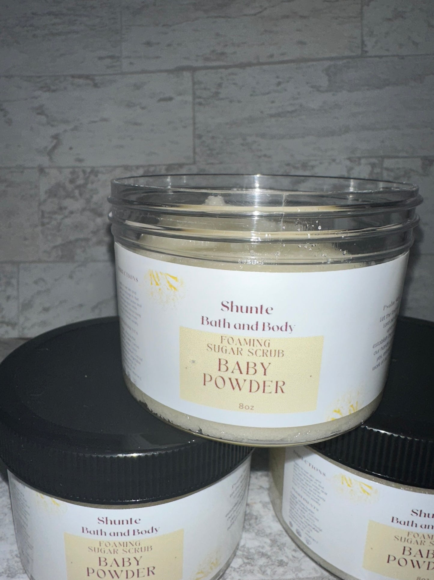 NEW Baby Powder Foaming Sugar Scrub
