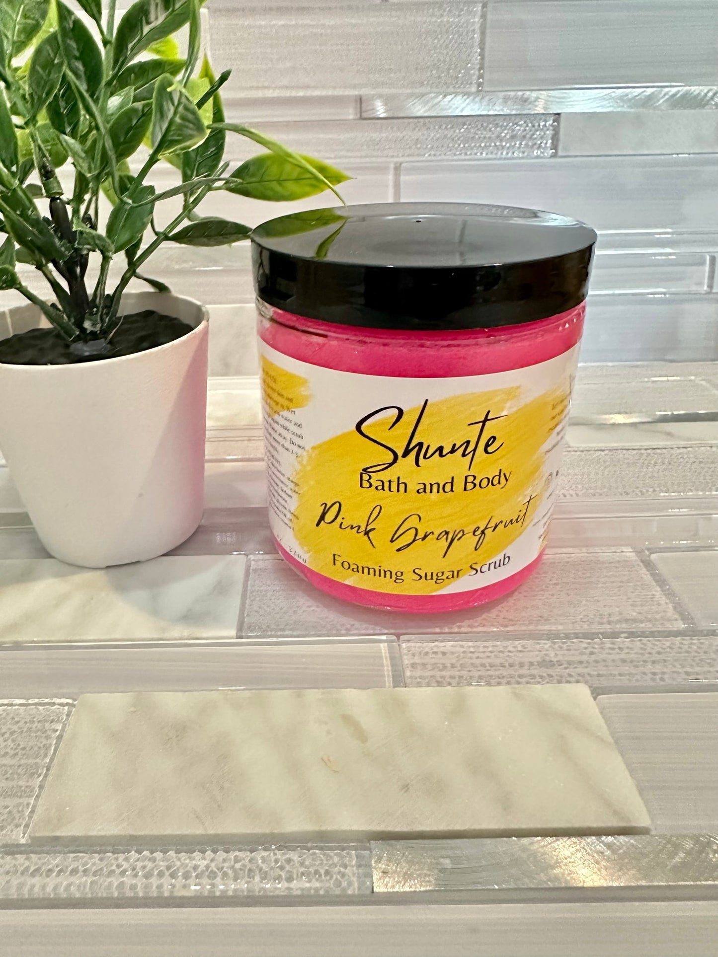 Pink Grapefruit Foaming Sugar Scrub