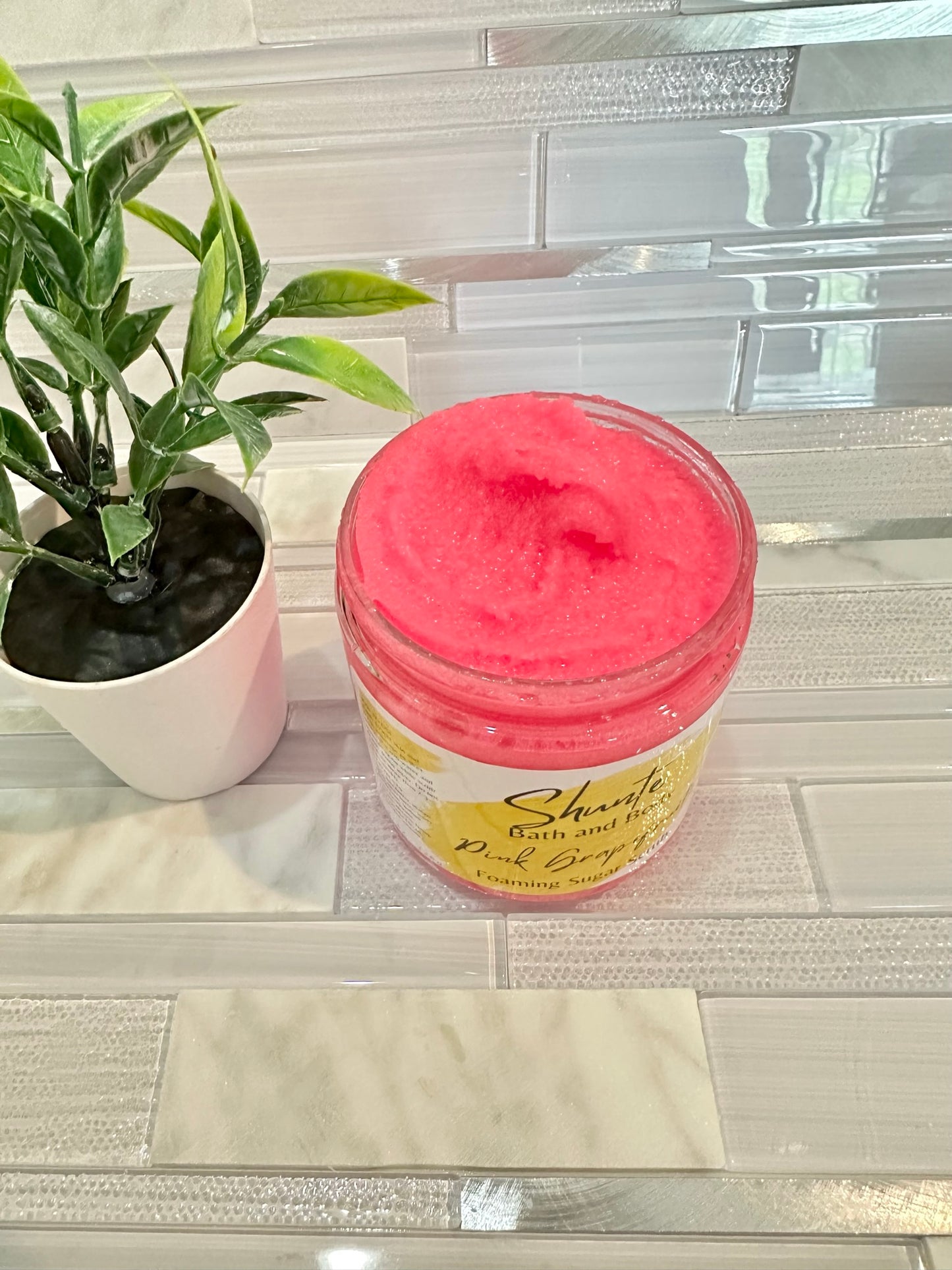 Pink Grapefruit Foaming Sugar Scrub