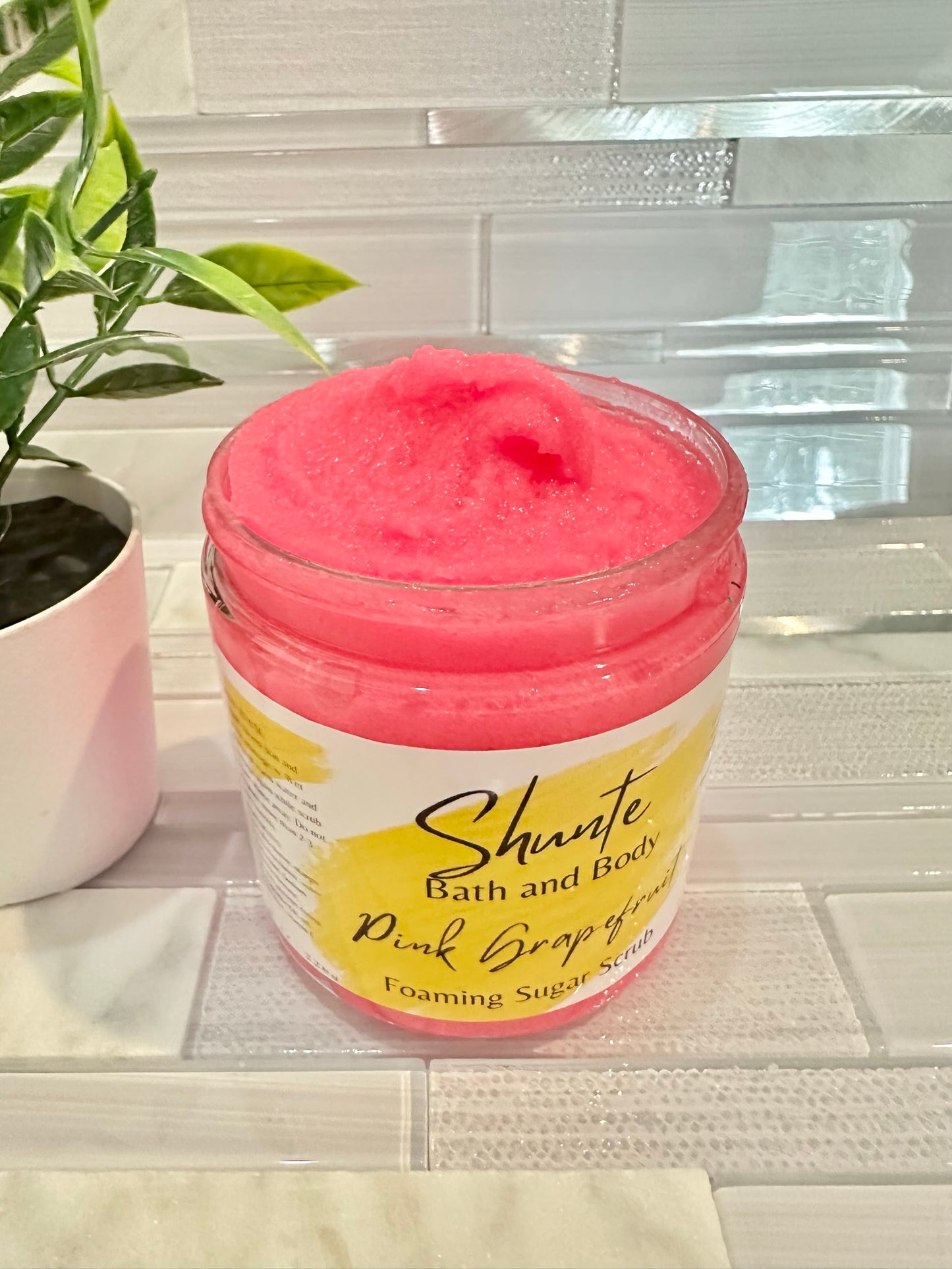 Pink Grapefruit Foaming Sugar Scrub