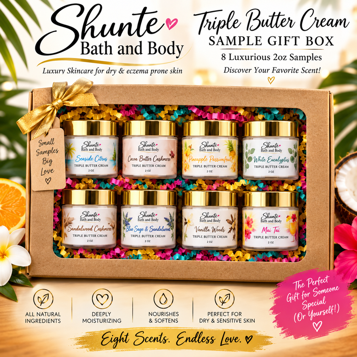 ✨ Triple Butter Cream Sample Gift Box — 8 Scents
