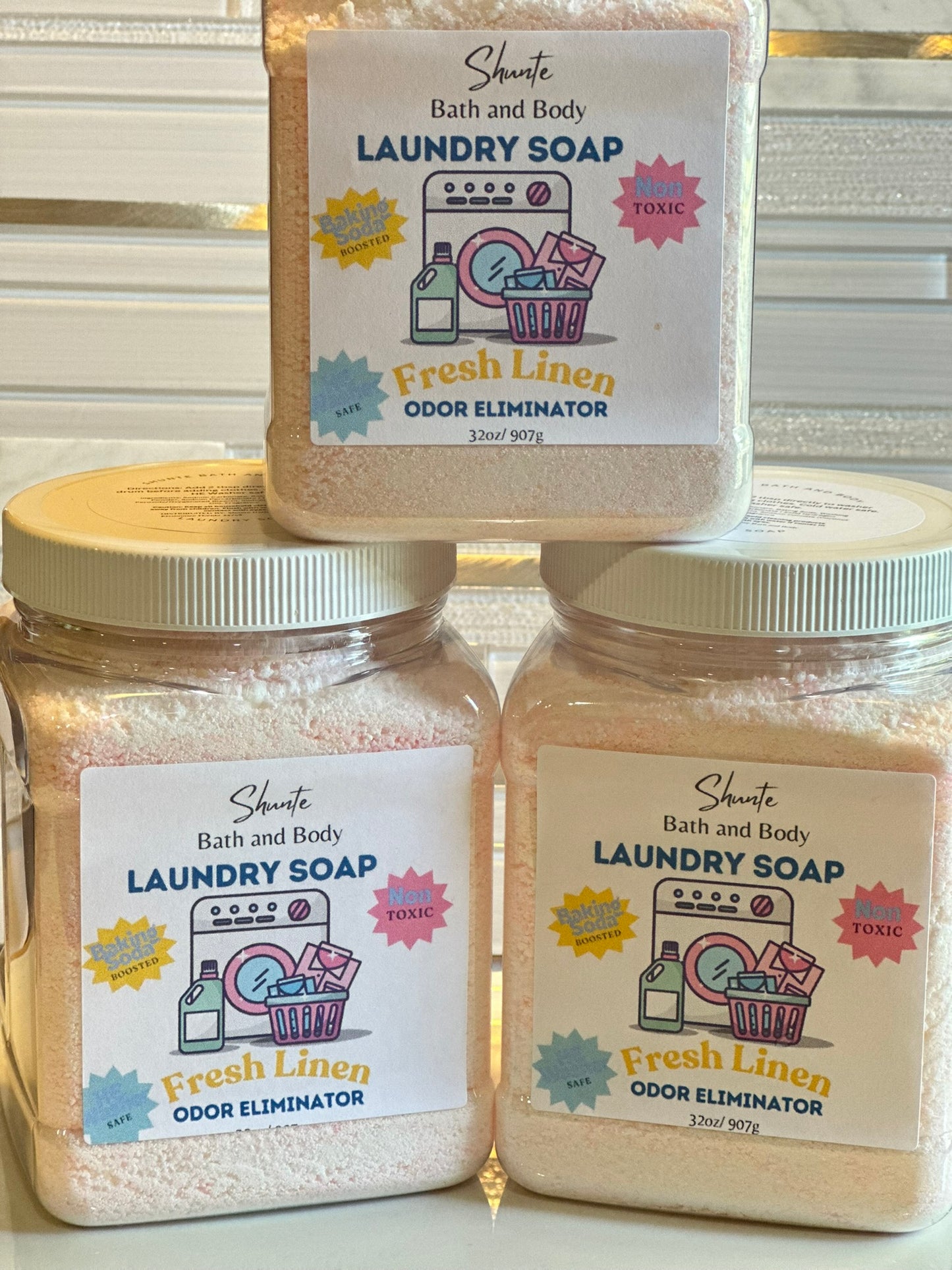 New Fresh Linen Natural Laundry Soap + Baking Soda