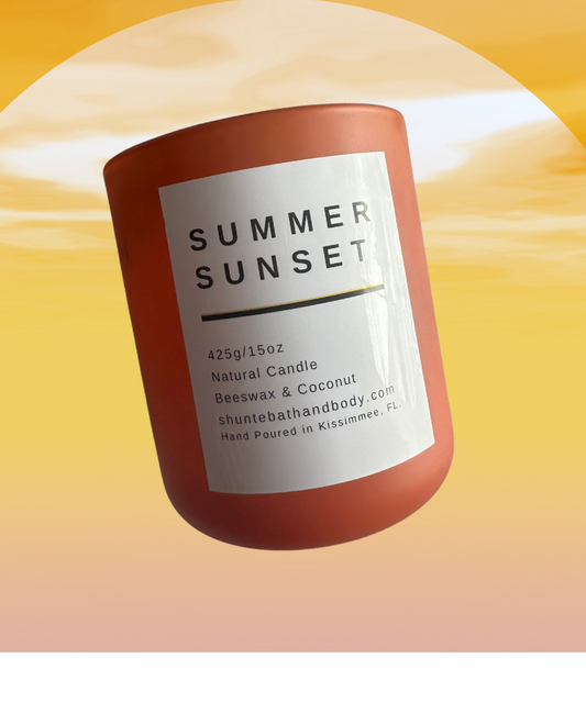 SUMMER SUNSET BEESWAX & COCONUT CANDLES