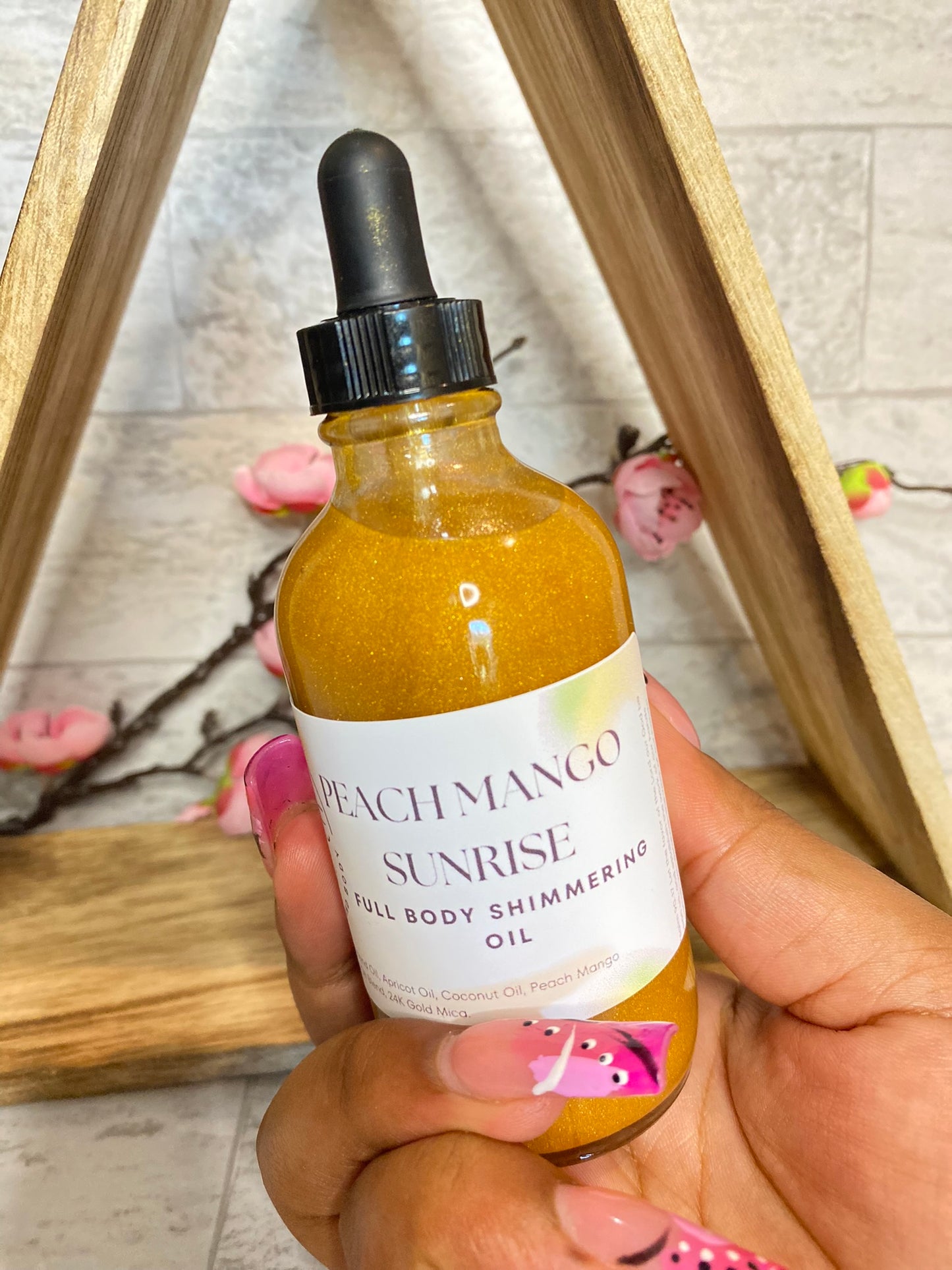 Peach Mango Sunrise Full Body Shimmering Oils