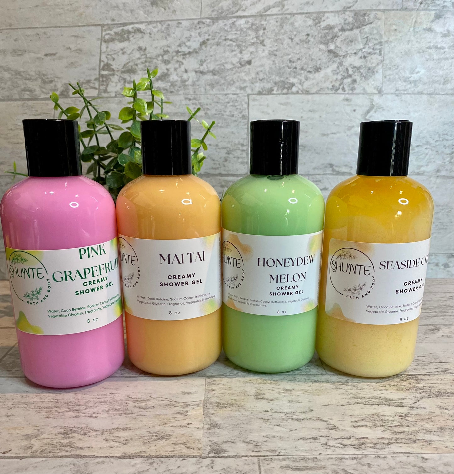 Creamy Vegan Shower Gels